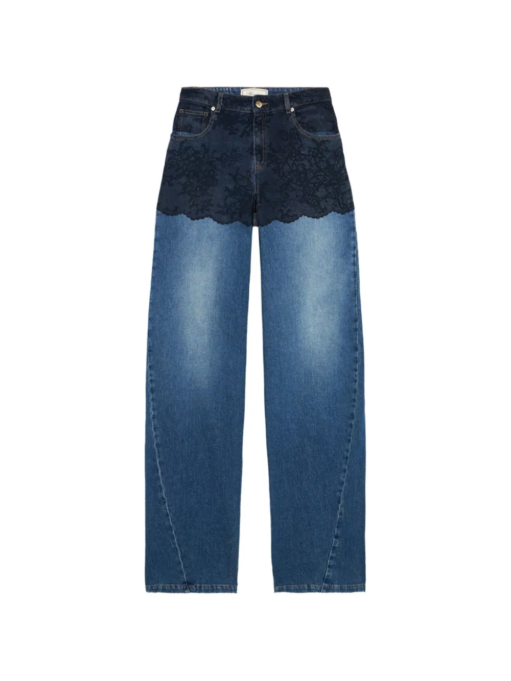 Blumarine Jeans con stampa trompe-l'oeil
