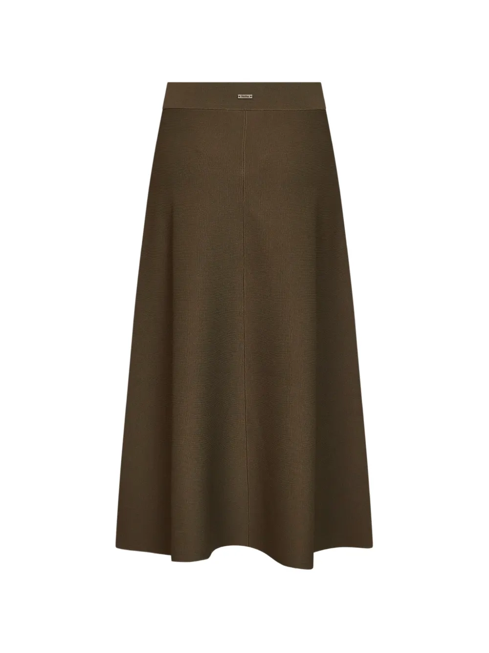 Max Mara Milano-knit midi flared skirt - Marrone