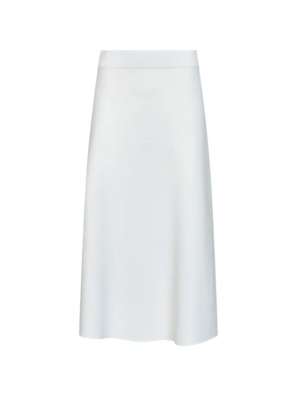 Max Mara Milano-knit midi flared skirt - Bianco