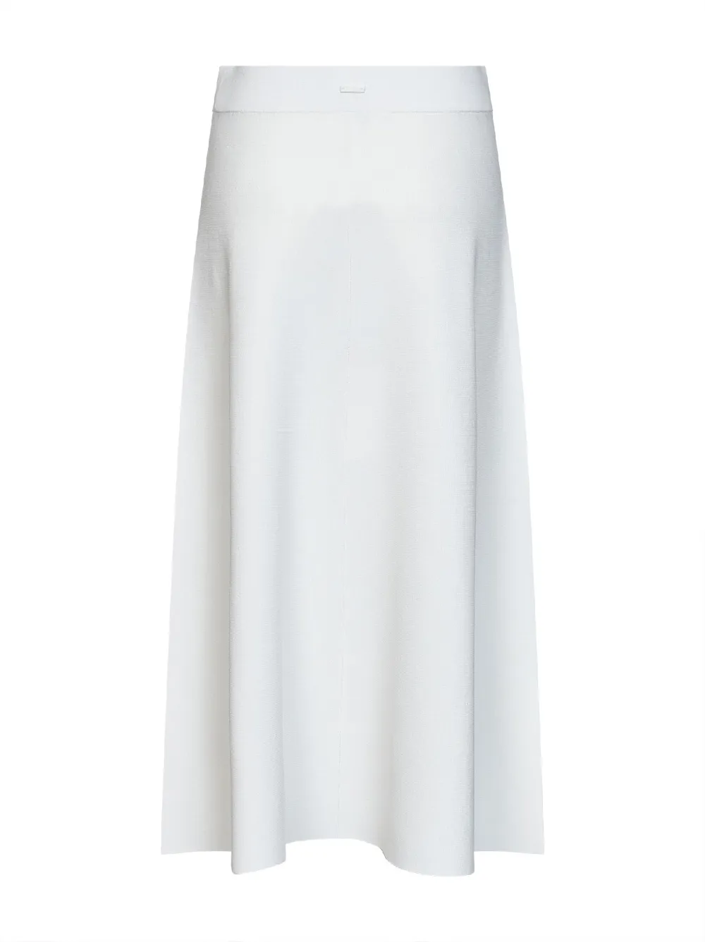 Max Mara Milano gebreide flared midi-rok Wit