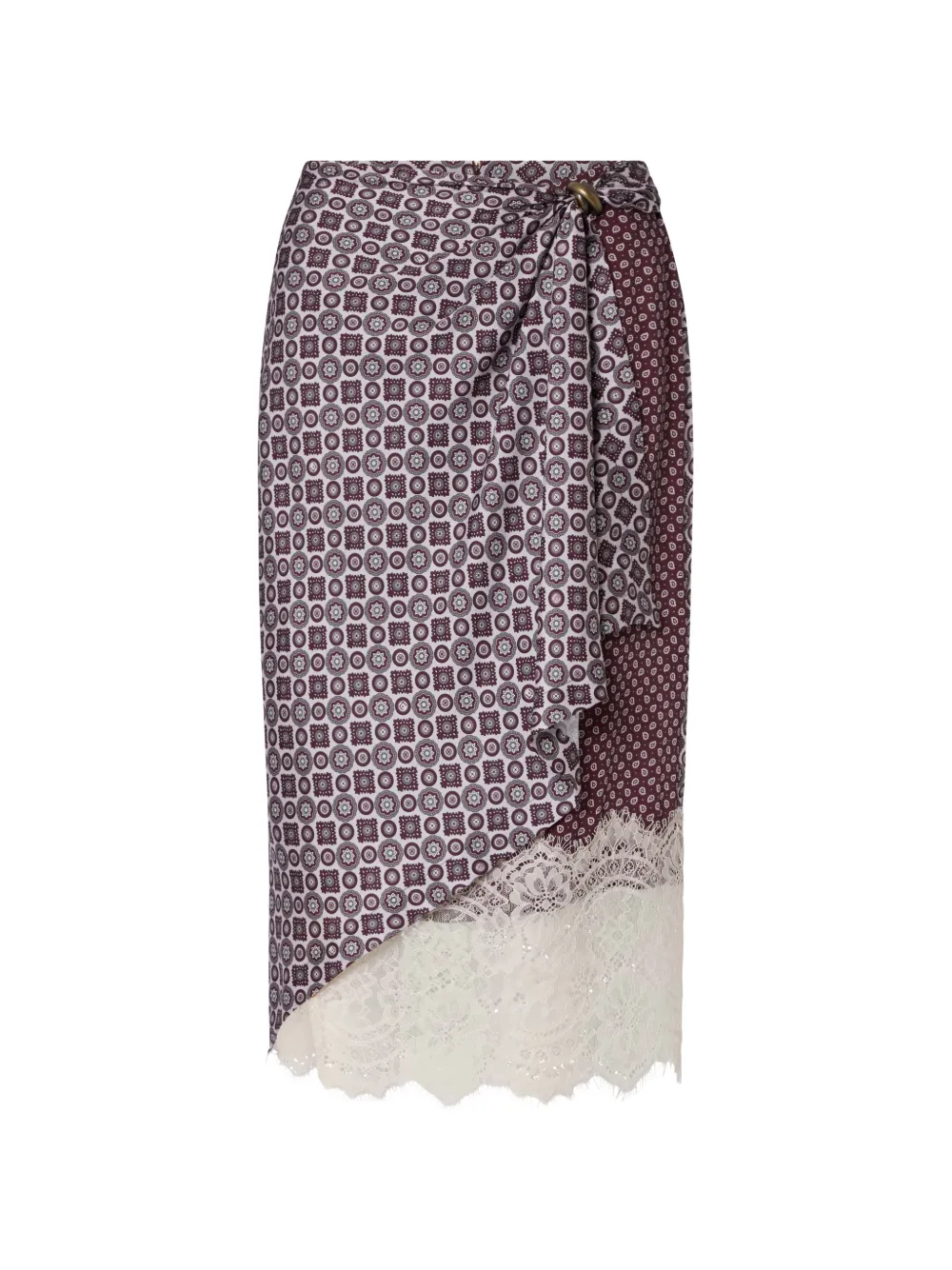 LIU JO midi skirt with lace details - Viola