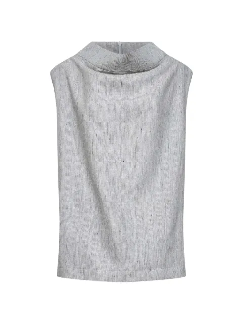 BATAKOVIC Belgrade herringbone-pattern sleeveless top
