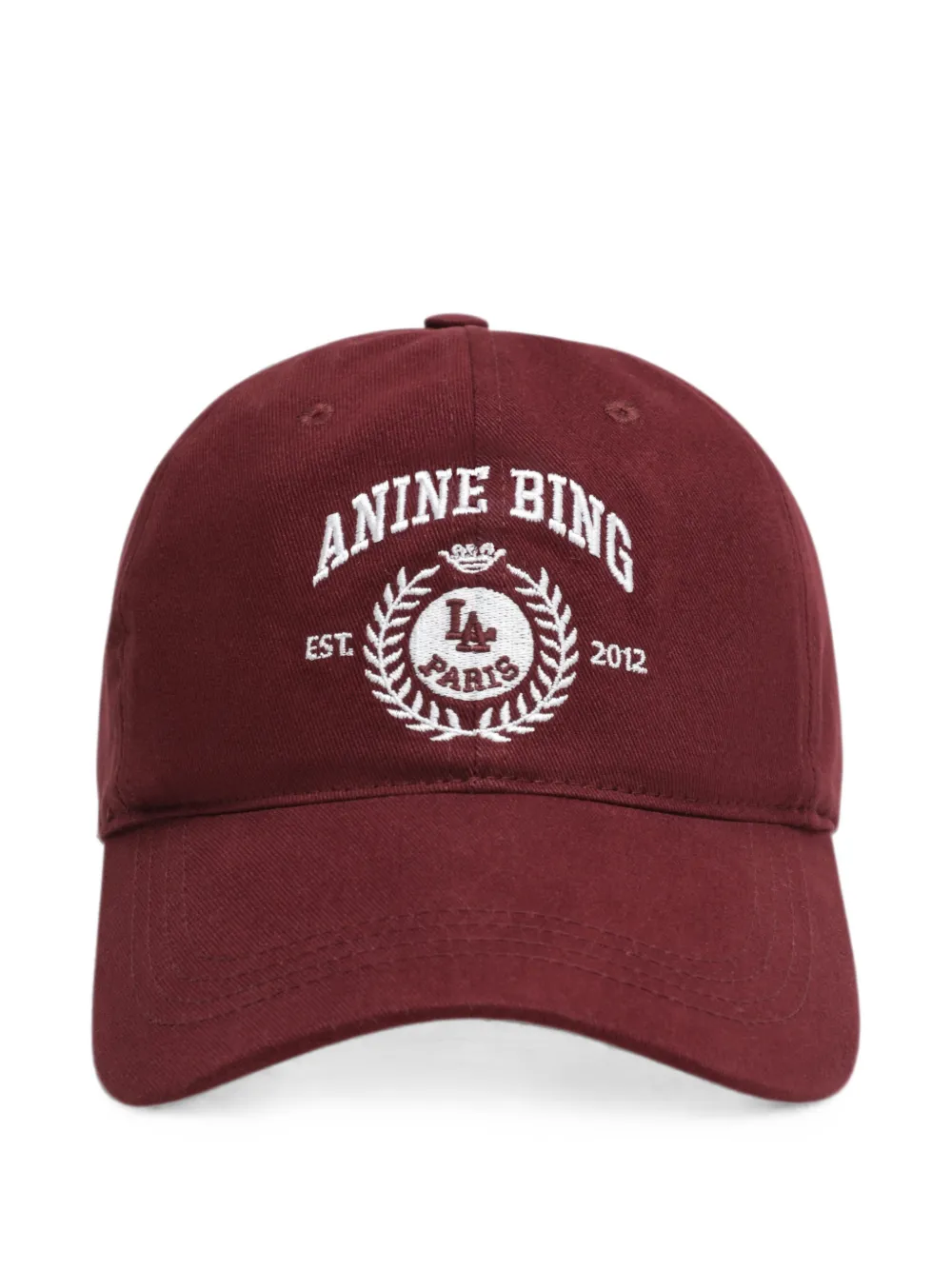 ANINE BING Jeremy baseball collegiate cap - Rosso