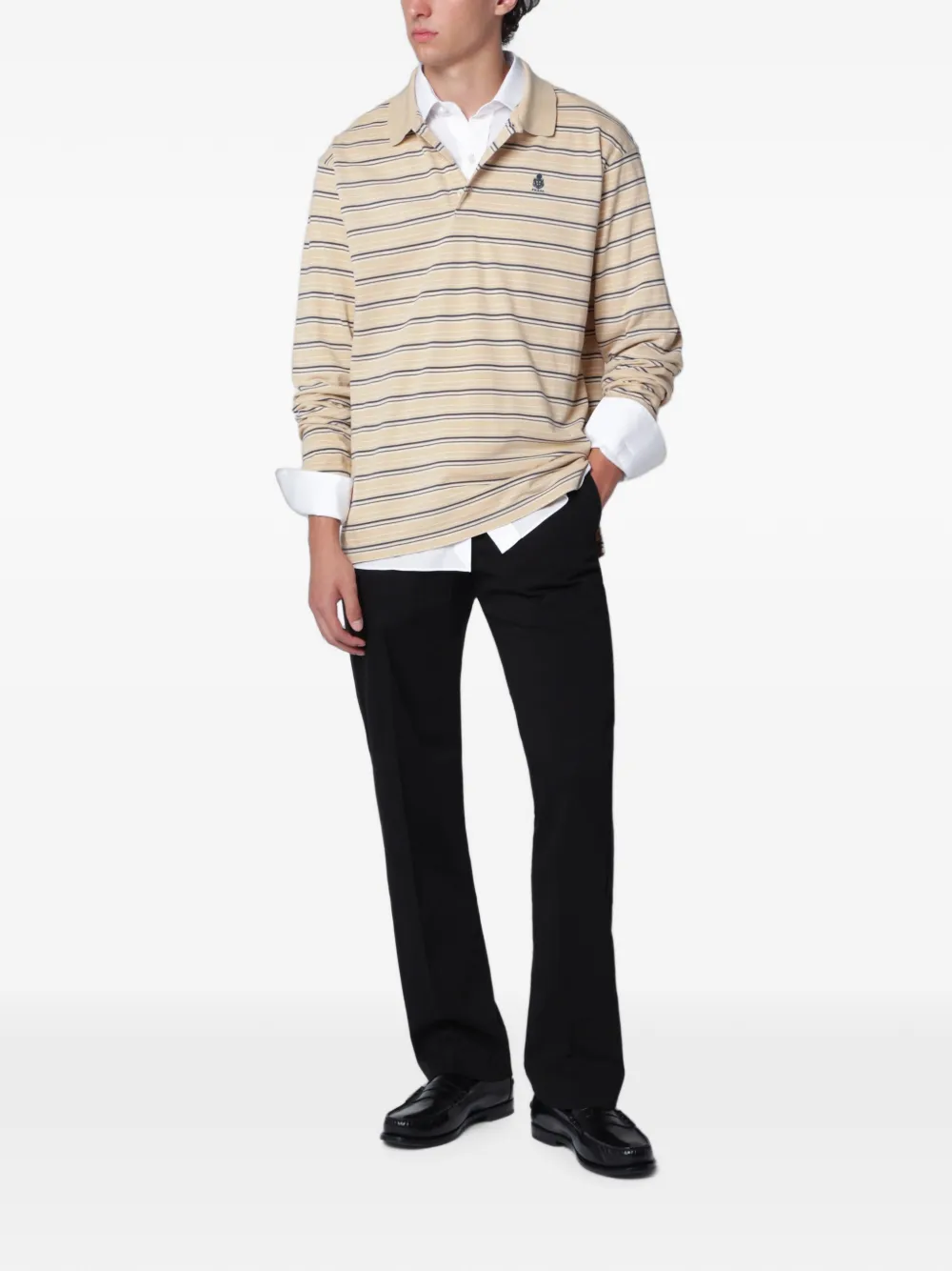 PT Torino Katoenen straight broek Zwart