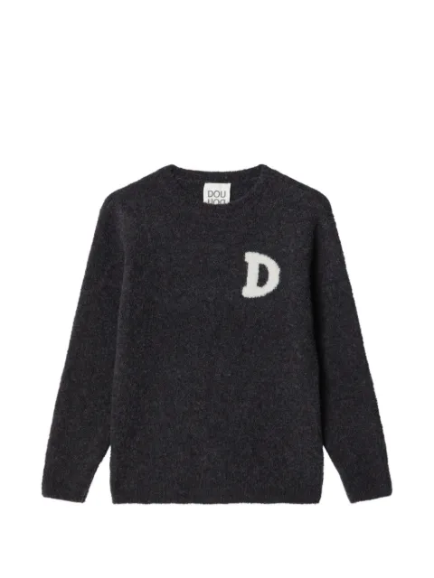 Douuod Kids logo-patch sweater