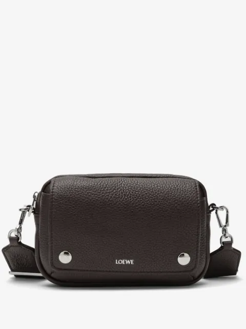 LOEWE small Pebble logo-print grained shoulder bag