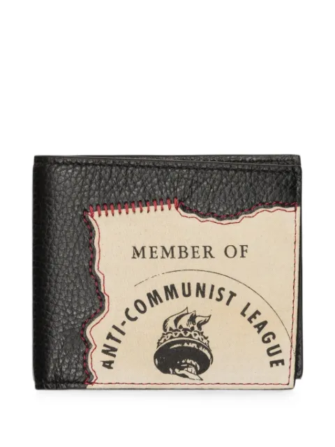 Enfants Riches Déprimés Anti Communist League bifold leather wallet