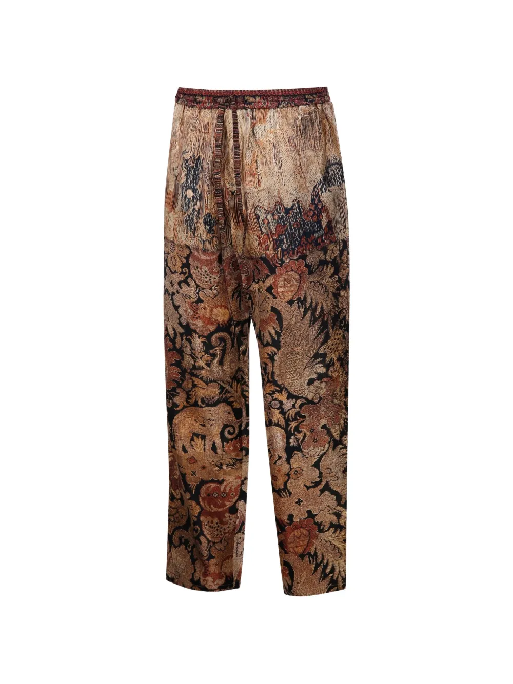 Pierre-Louis Mascia Aloe broek met jacquard patroon Goud