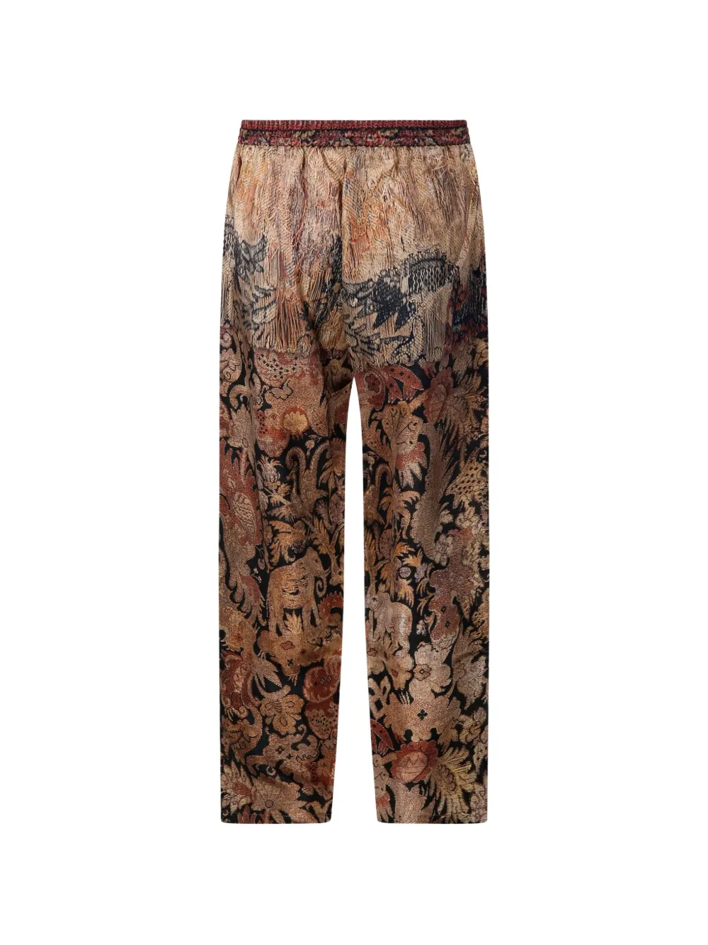 Pierre-Louis Mascia Aloe broek met jacquard patroon Goud