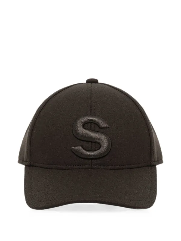 Sacai S embroidered-logo Cap | Green | FARFETCH