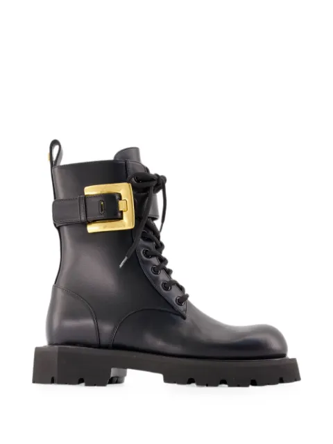 Balmain Ranger Anthem buckle-strap ankle boots