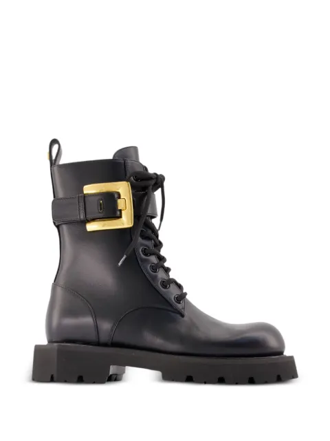 Balmain Ranger Anthem buckle-strap ankle boots