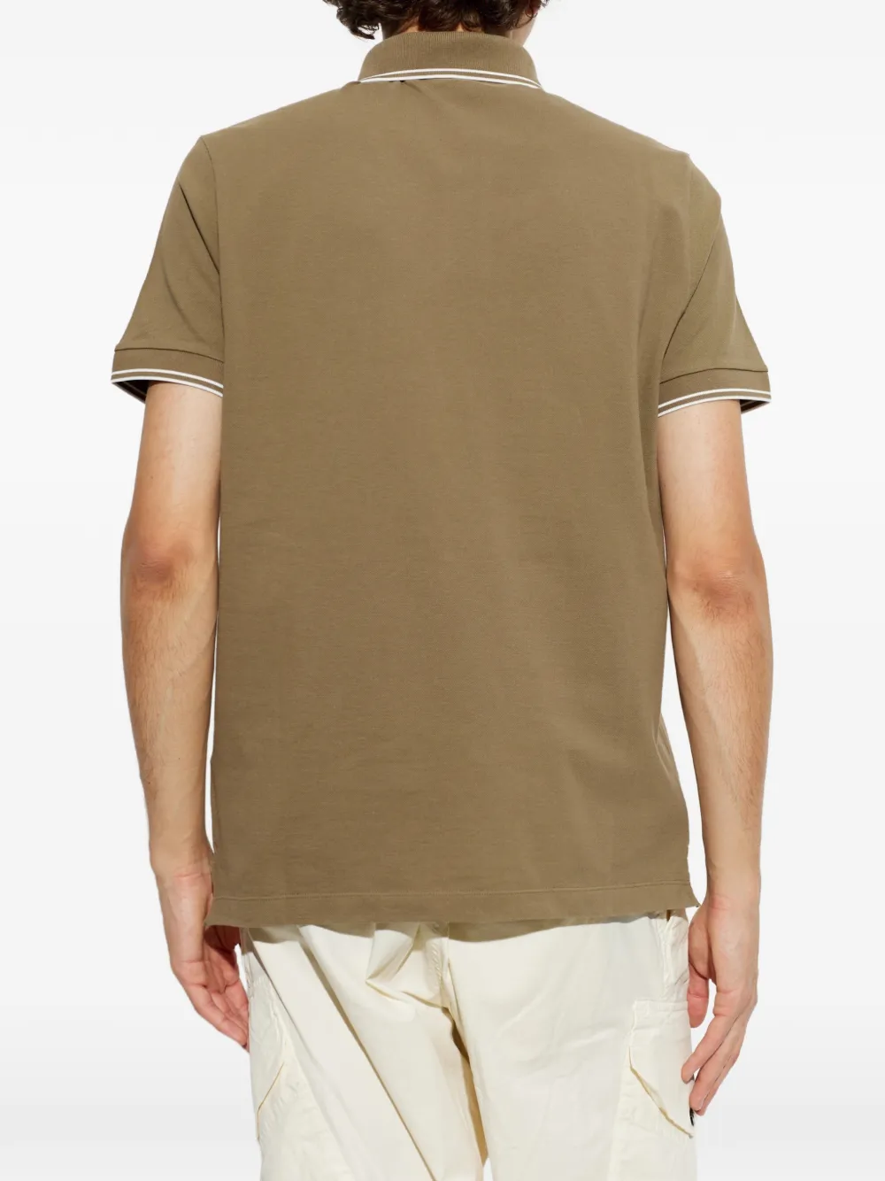 Stone Island Poloshirt met logopatch Bruin
