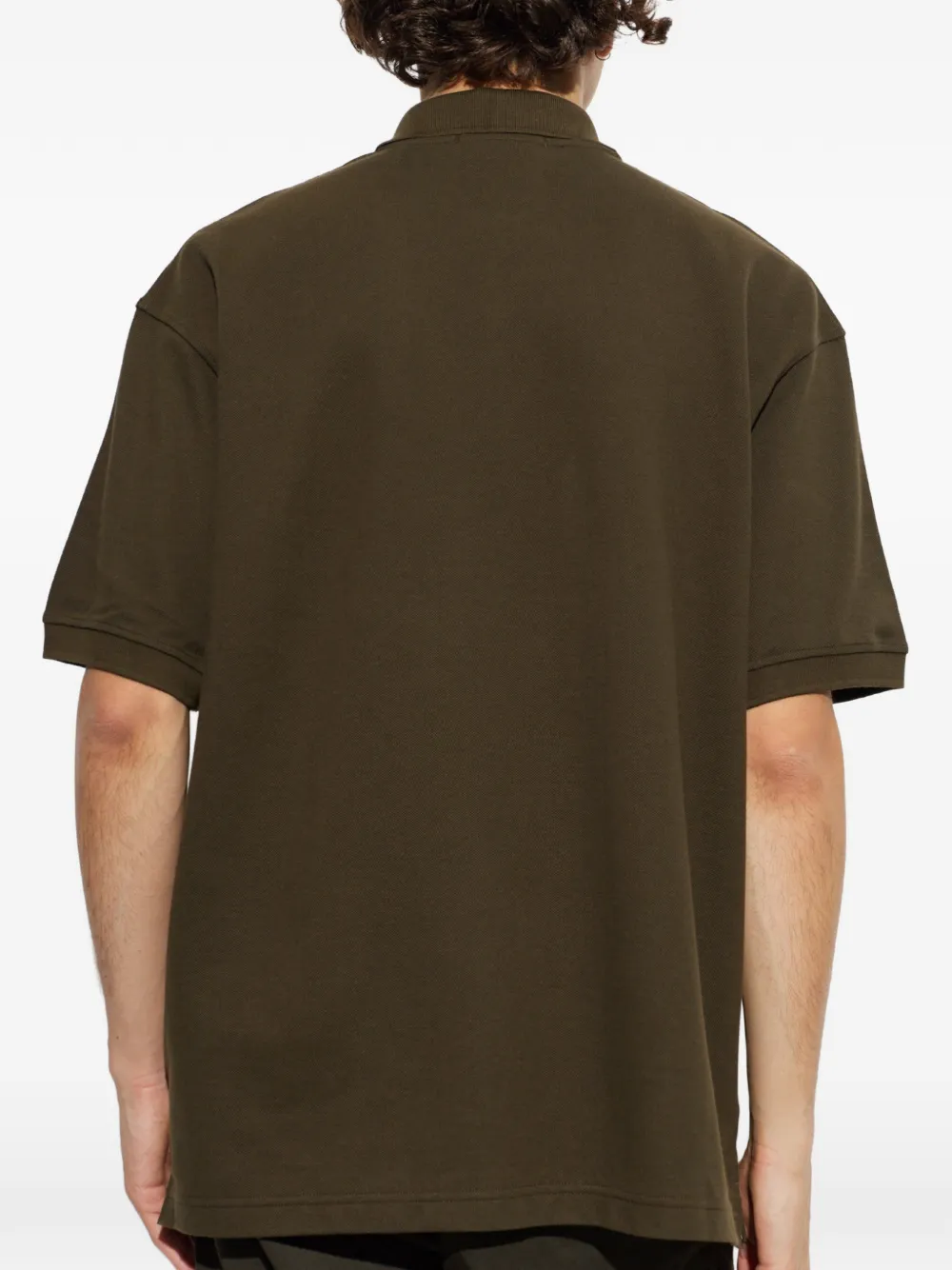 Stone Island Poloshirt met geborduurd logo Bruin