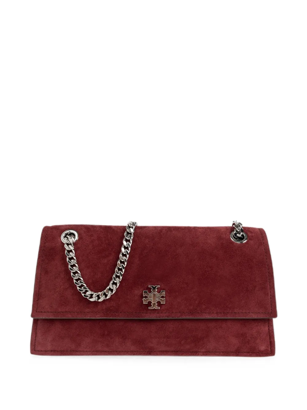 Tory Burch Borsa a spalla Kira in pelle scamosciata - Rosso