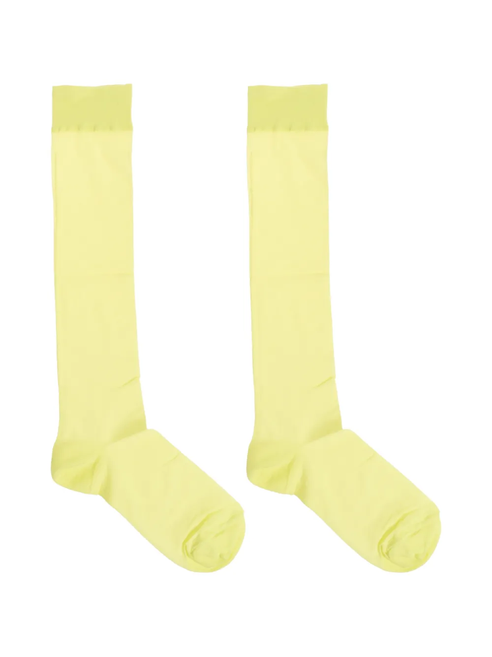 Issey Miyake 투명 롱 양말 In Yellow