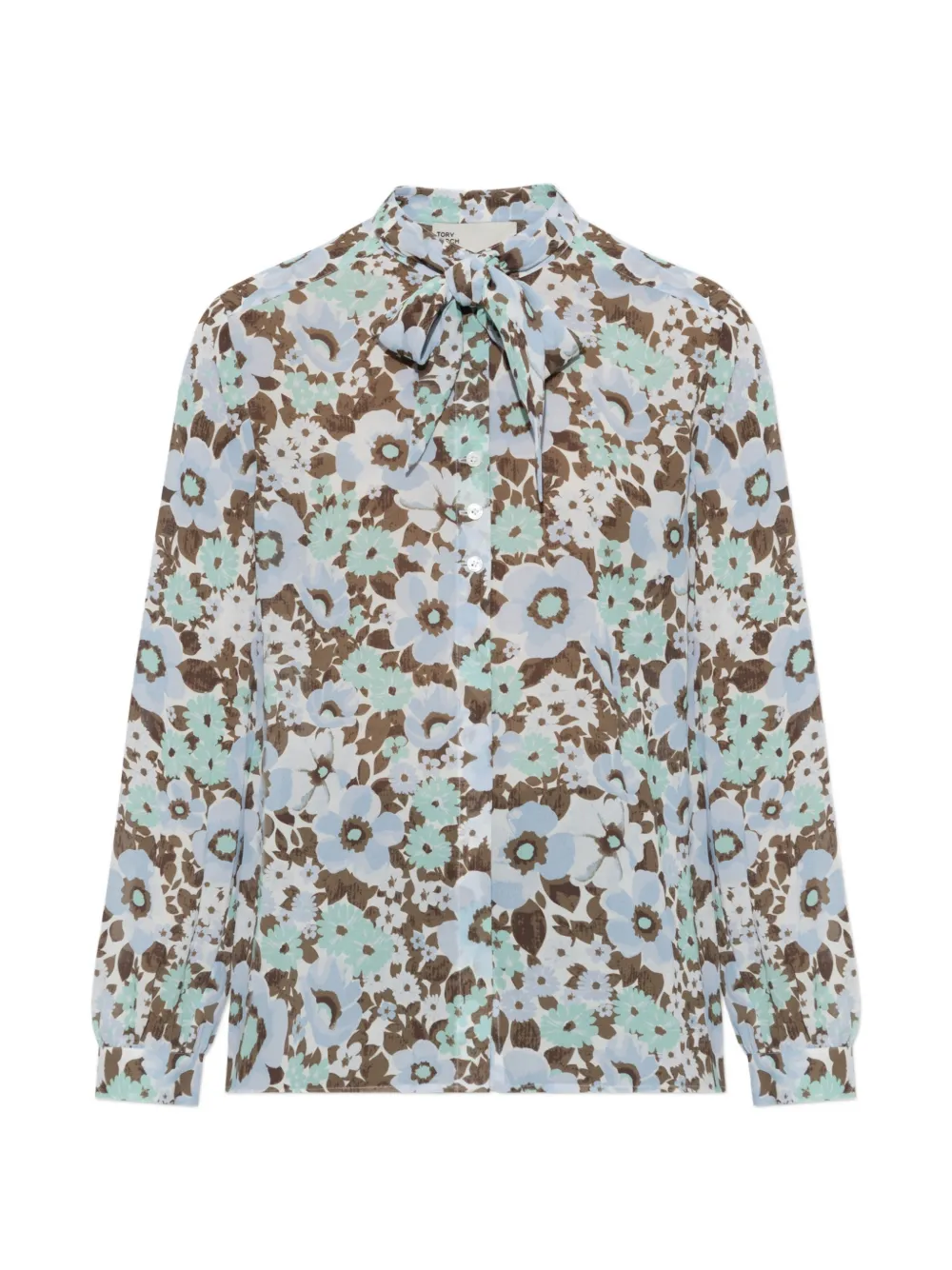Tory Burch floral-print shirt - Blu
