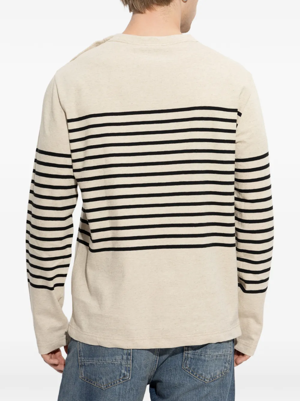 Emporio Armani striped sweater Wit