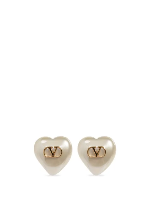 Valentino Garavani VLogo heart earrings