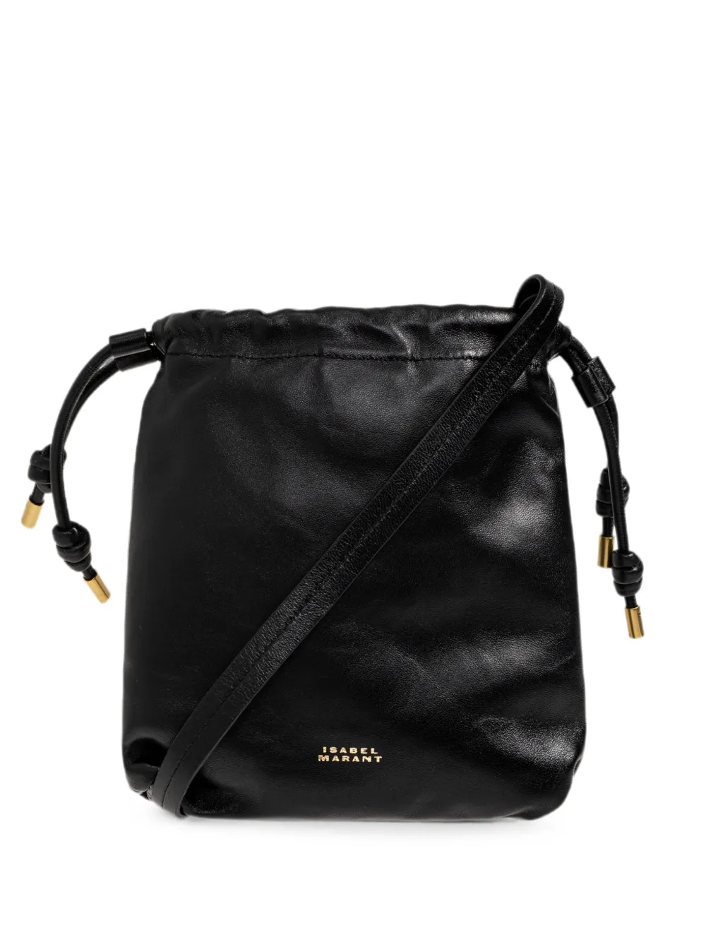 Isabel Marant Mini Silven Beuteltasche Mit Kordelzug In Black