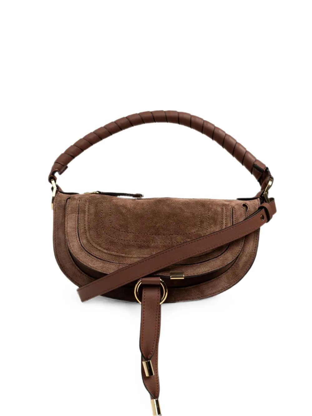 Chloé Mini Marcie Tote Bag In Brown