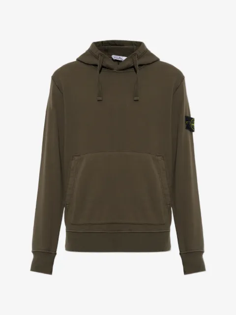 Stone Island Felpa con logo e cappuccio