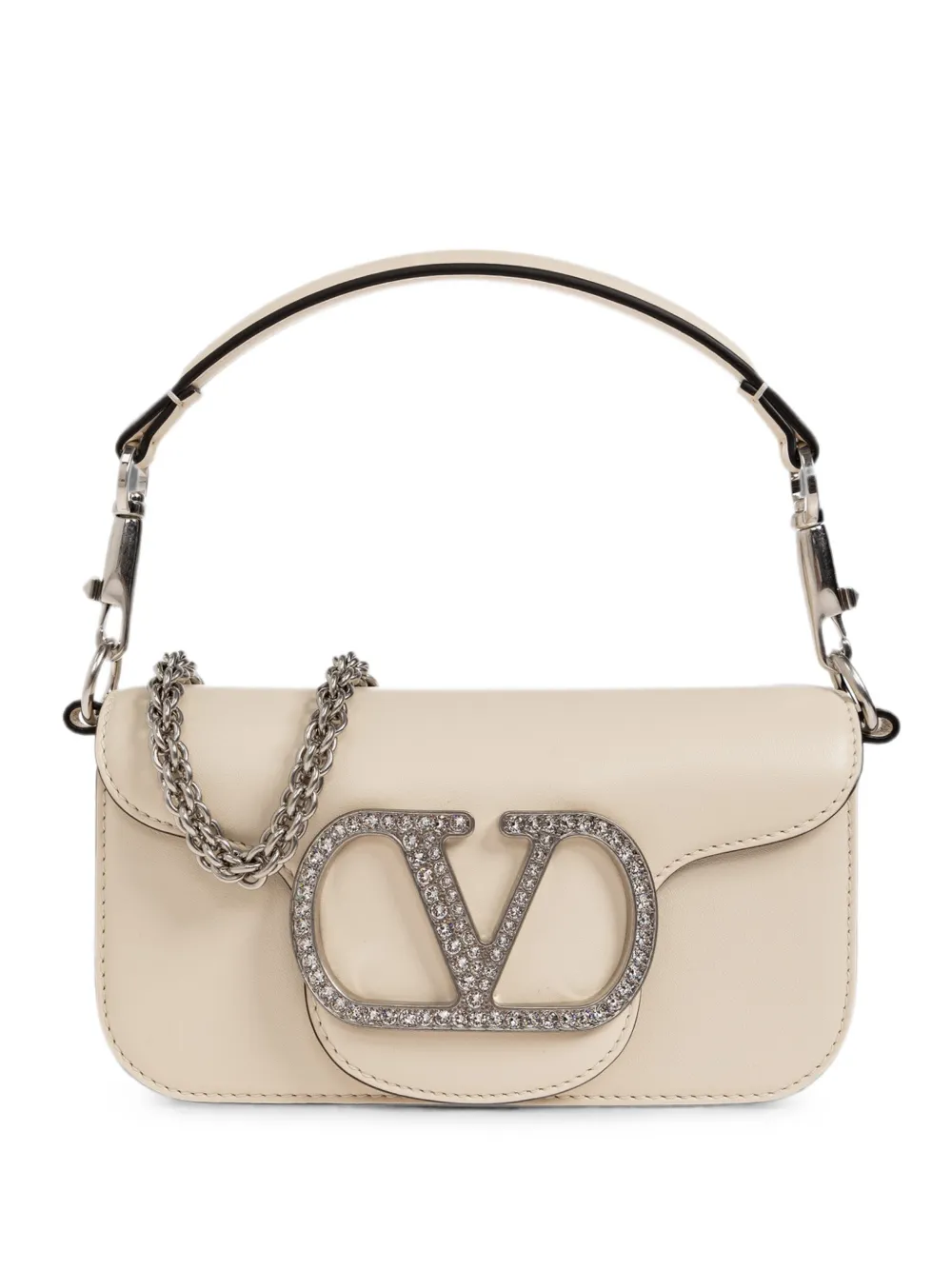Valentino Garavani Borsa tote Locò VLogo Signature con decorazione - Toni neutri