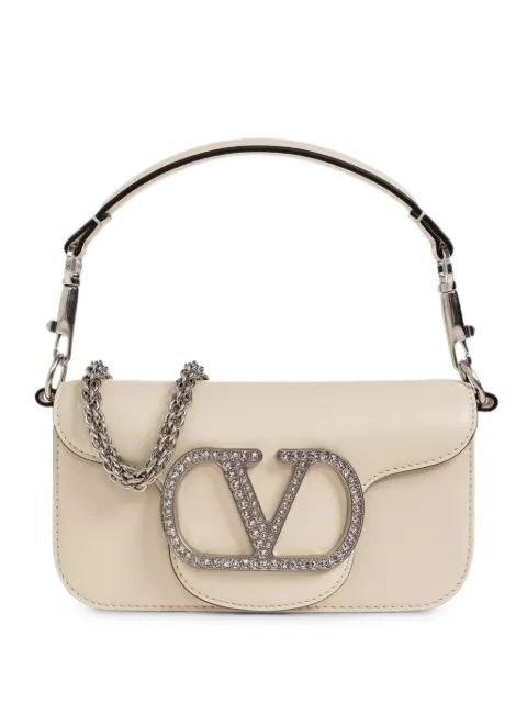 Valentino Garavani VLogo Signature crystal-embellished shoulder bag