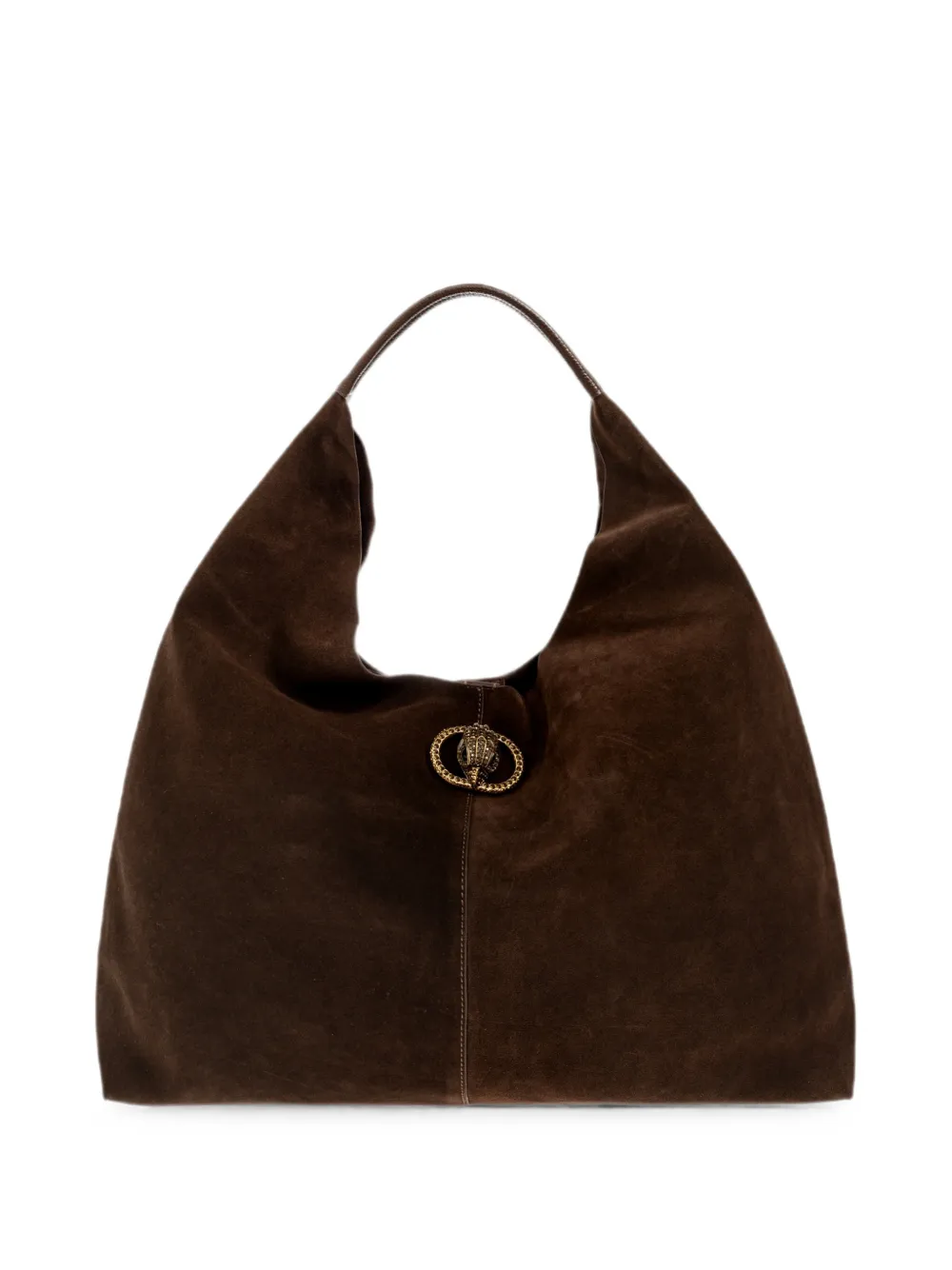 Kurt Geiger Grosse Chelsea Schultertasche Aus Wildleder In Brown