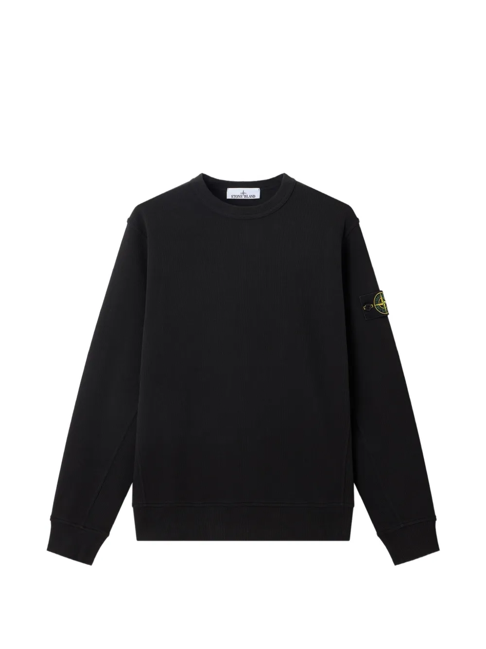Stone Island Pullover mit Logo-Patch - Schwarz