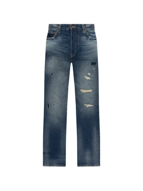 Emporio Armani distressed loose-fit jeans
