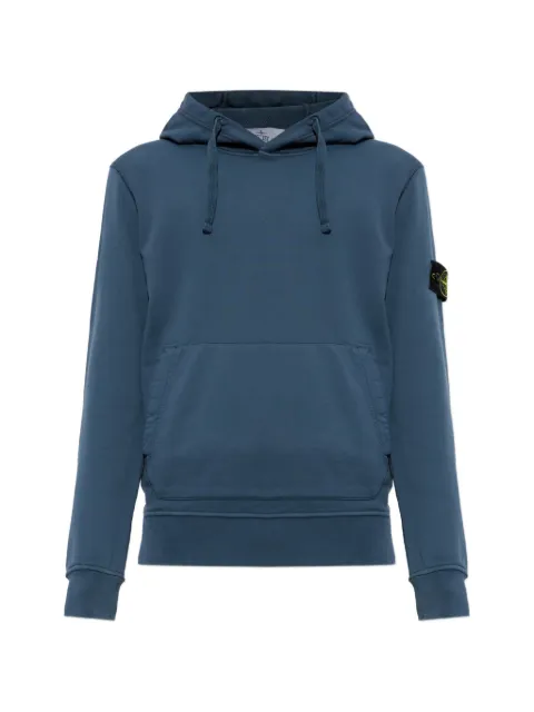 Stone Island sudadera con capucha y parche del logo