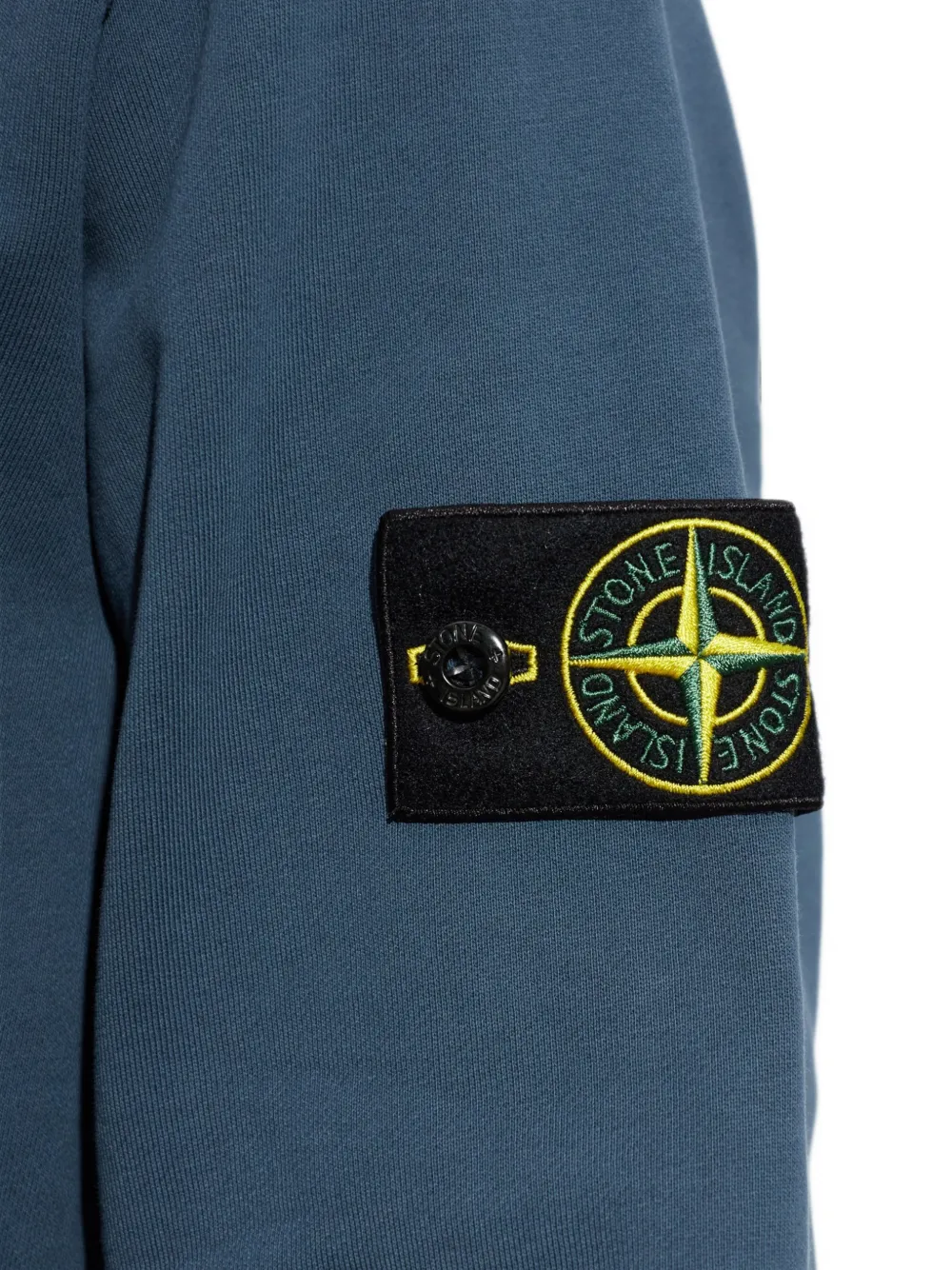 Stone Island organic cotton hoodie Blauw