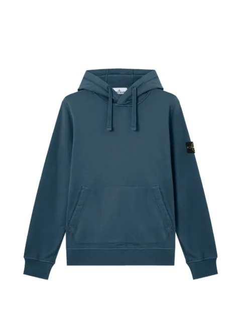 Stone Island 로고 패치 후디