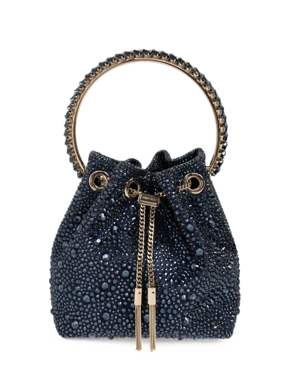 Jimmy Choo Borsa a secchiello Bon Bon con decorazione - Blu
