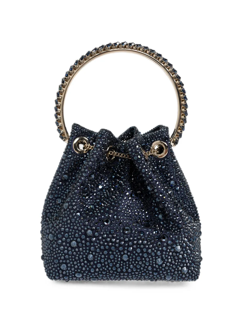 Jimmy Choo Bon bucket-tas verfraaid met kristallen Blauw