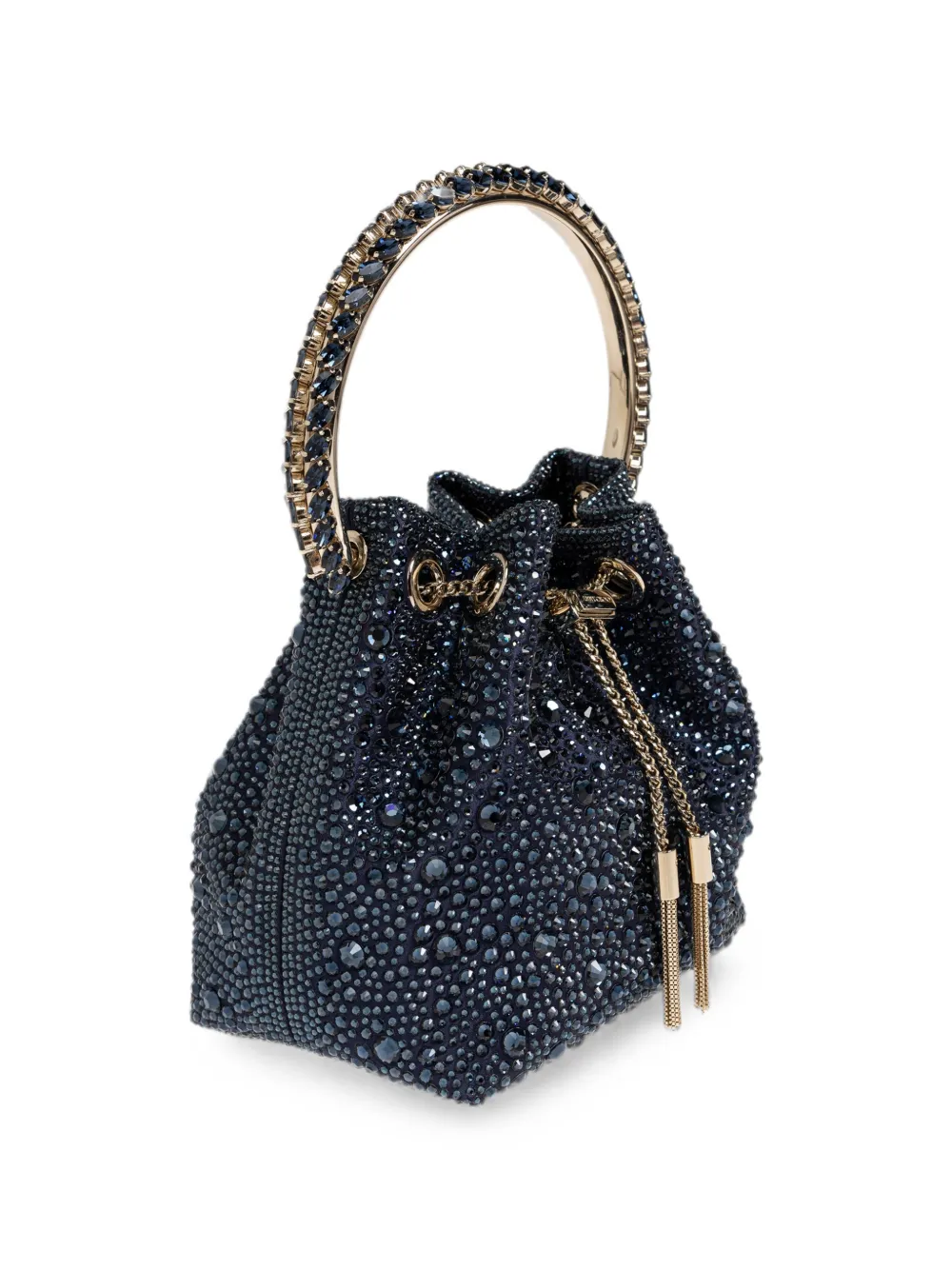 Jimmy Choo Bon bucket-tas verfraaid met kristallen Blauw