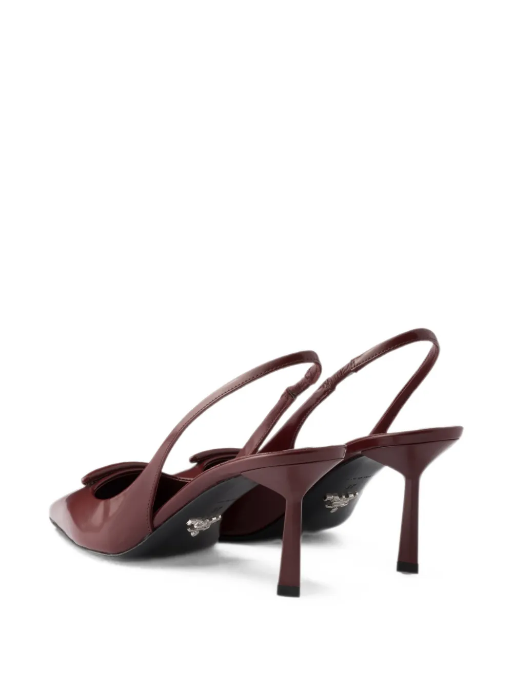 Prada brushed leather slingback pumps Rood