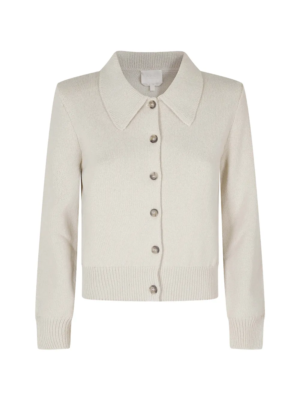 A.P.C. grey wool collared cardigan - Toni neutri
