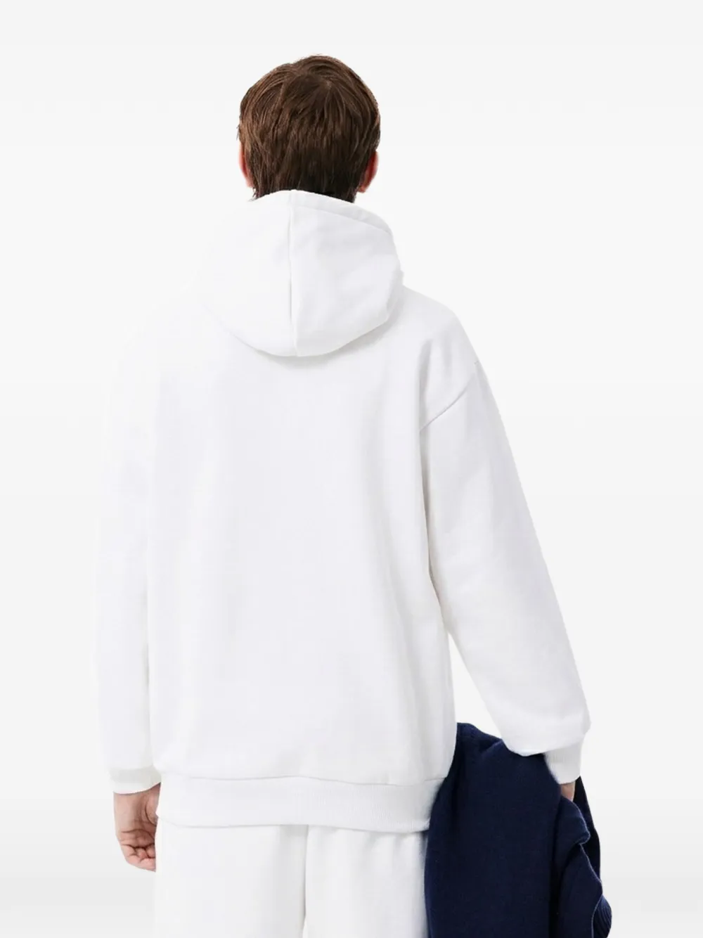Lacoste Hoodie met logopatch Wit