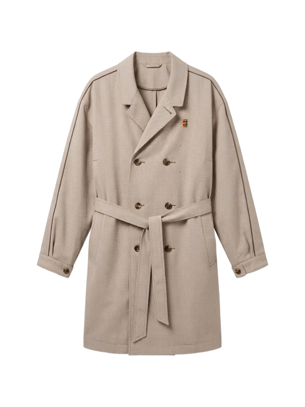 Nike double-breasted belted trench coat - Toni neutri