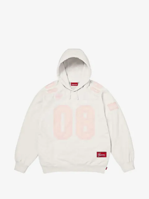 Supreme logo-patch hoodie