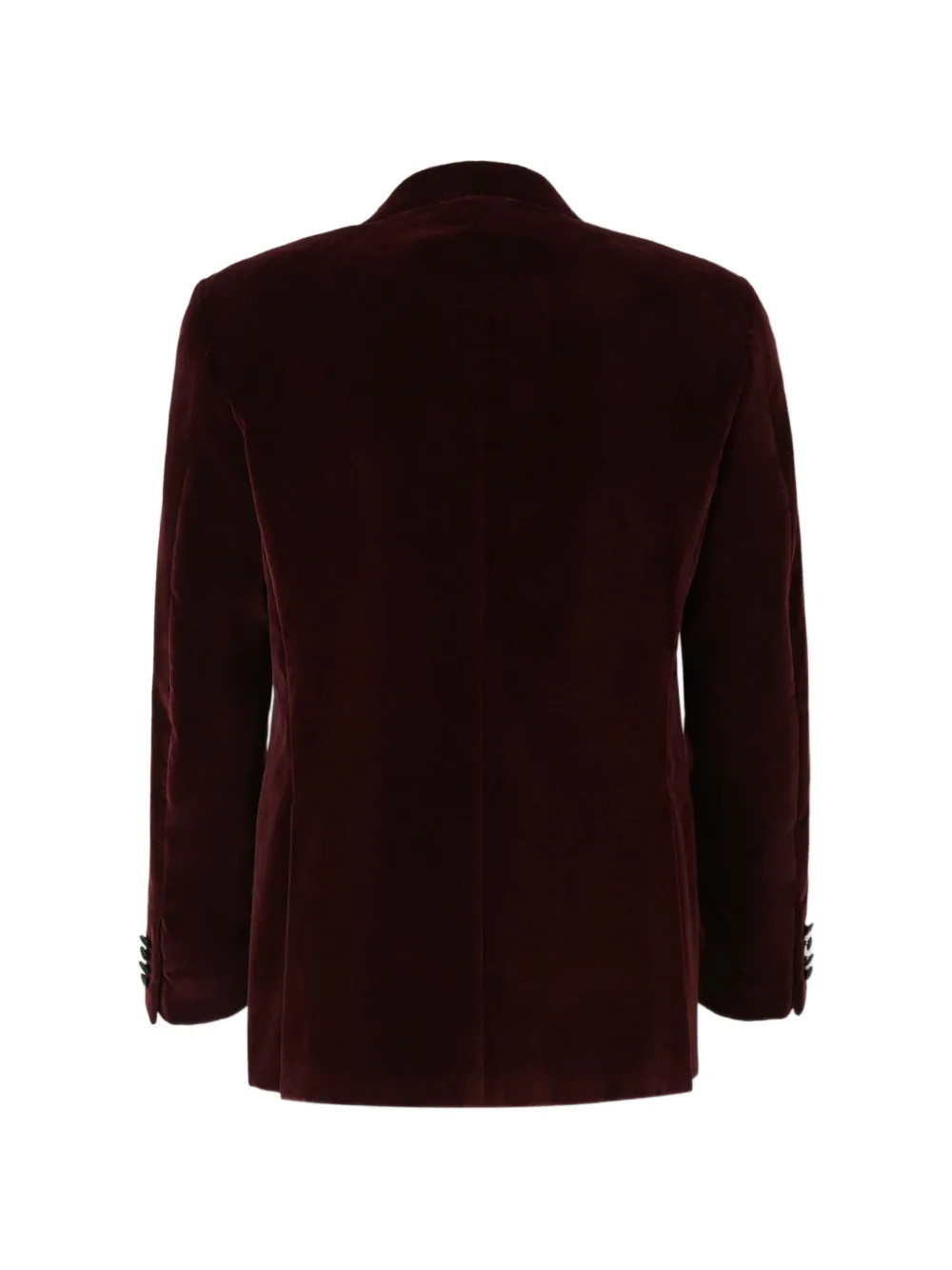 Canali Fluwelen blazer met enkele rij knopen en puntige revers Rood