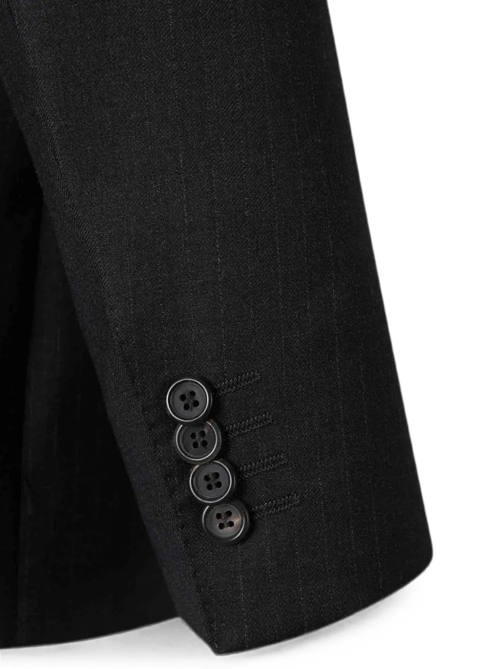 Canali Pak met enkele rij knopen Zwart
