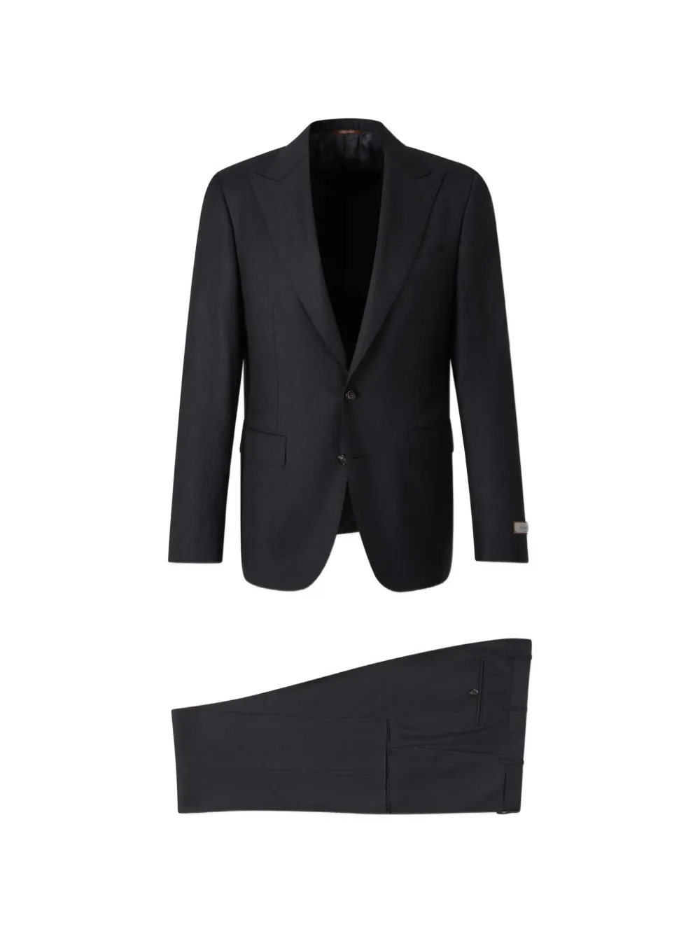 Canali pinstripe-pattern single-breasted suit - Nero