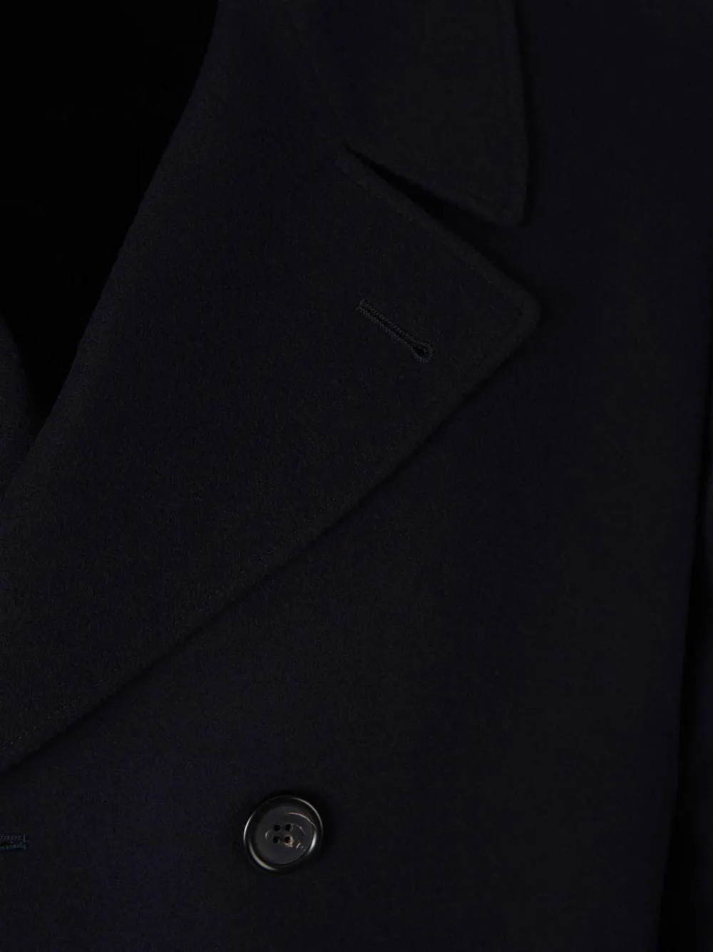 Canali Double-breasted Notch-lapel Coat In Blue