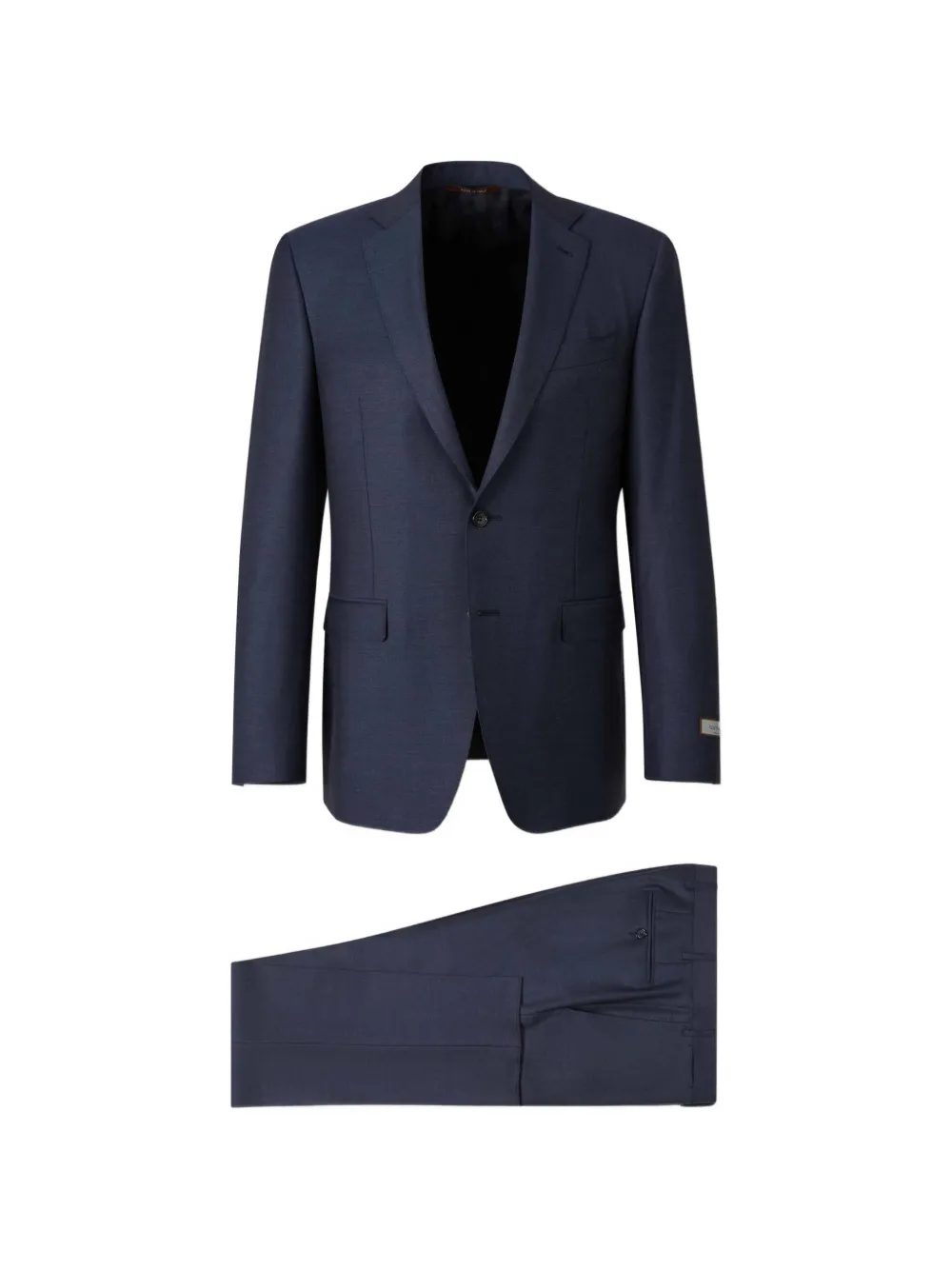 Canali single-breasted notched-lapels suit - Blu
