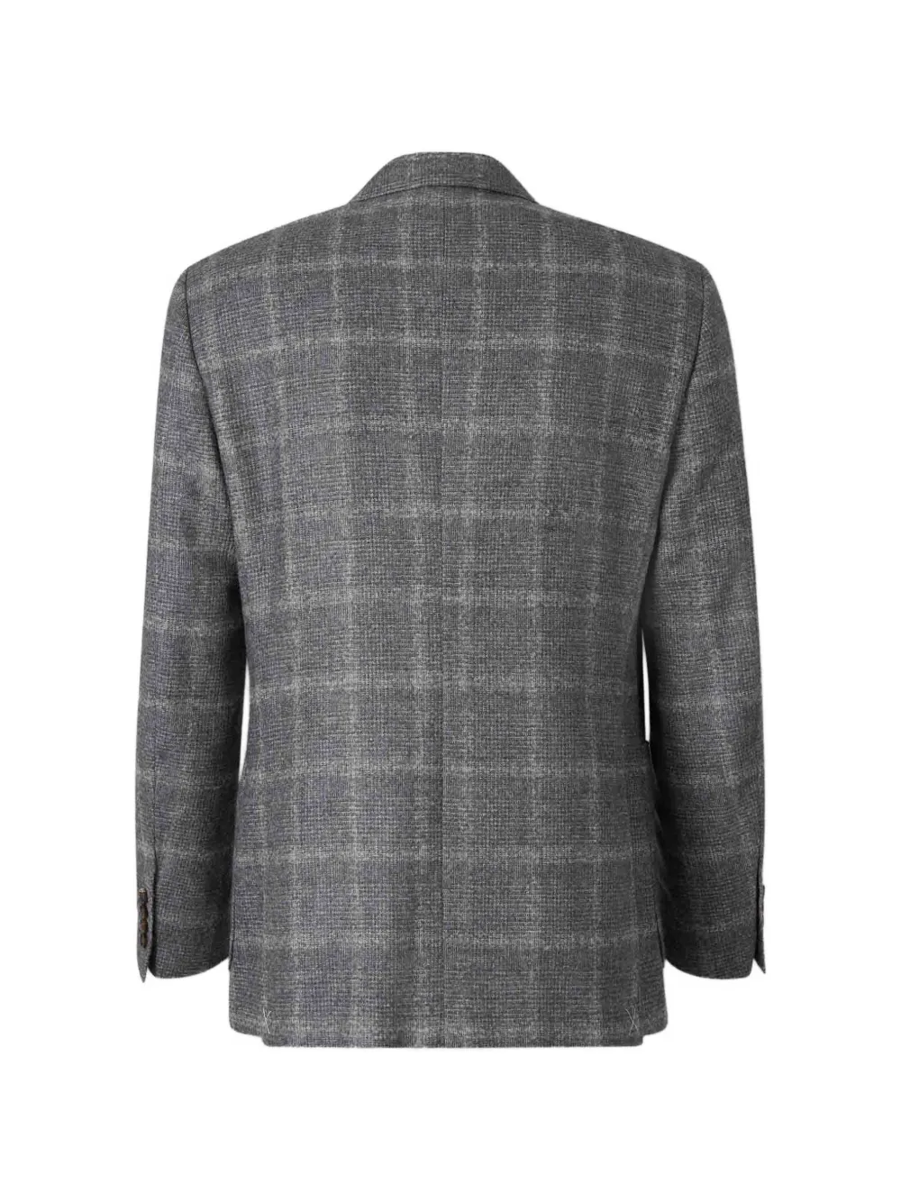 Canali Geruite blazer met enkele rij knopen Grijs