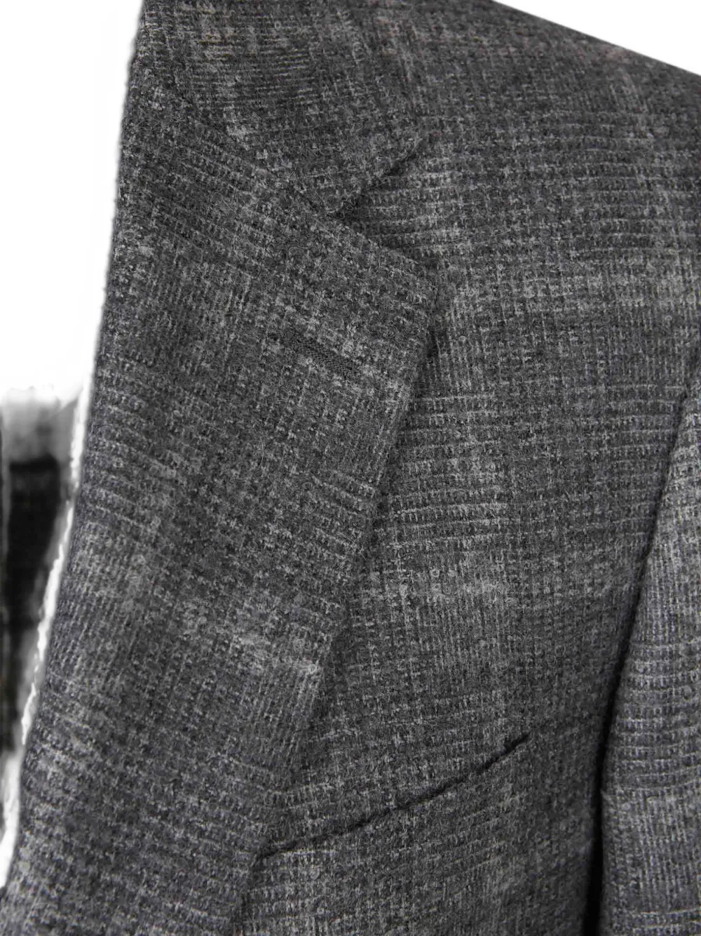 Canali Geruite blazer met enkele rij knopen Grijs