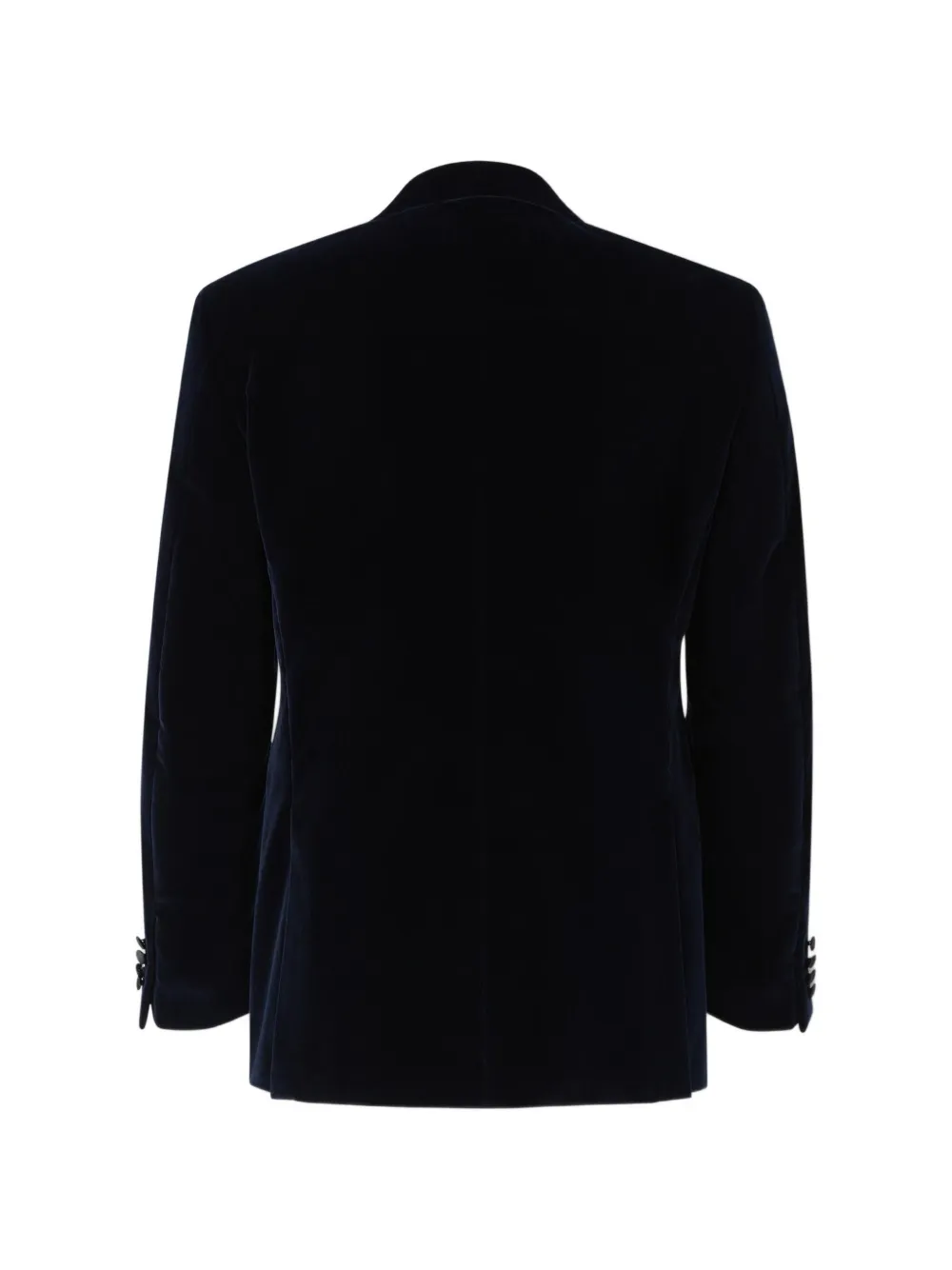 Canali Fluwelen blazer met enkele rij knopen Blauw